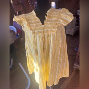Yellow short sleeve boho shirt